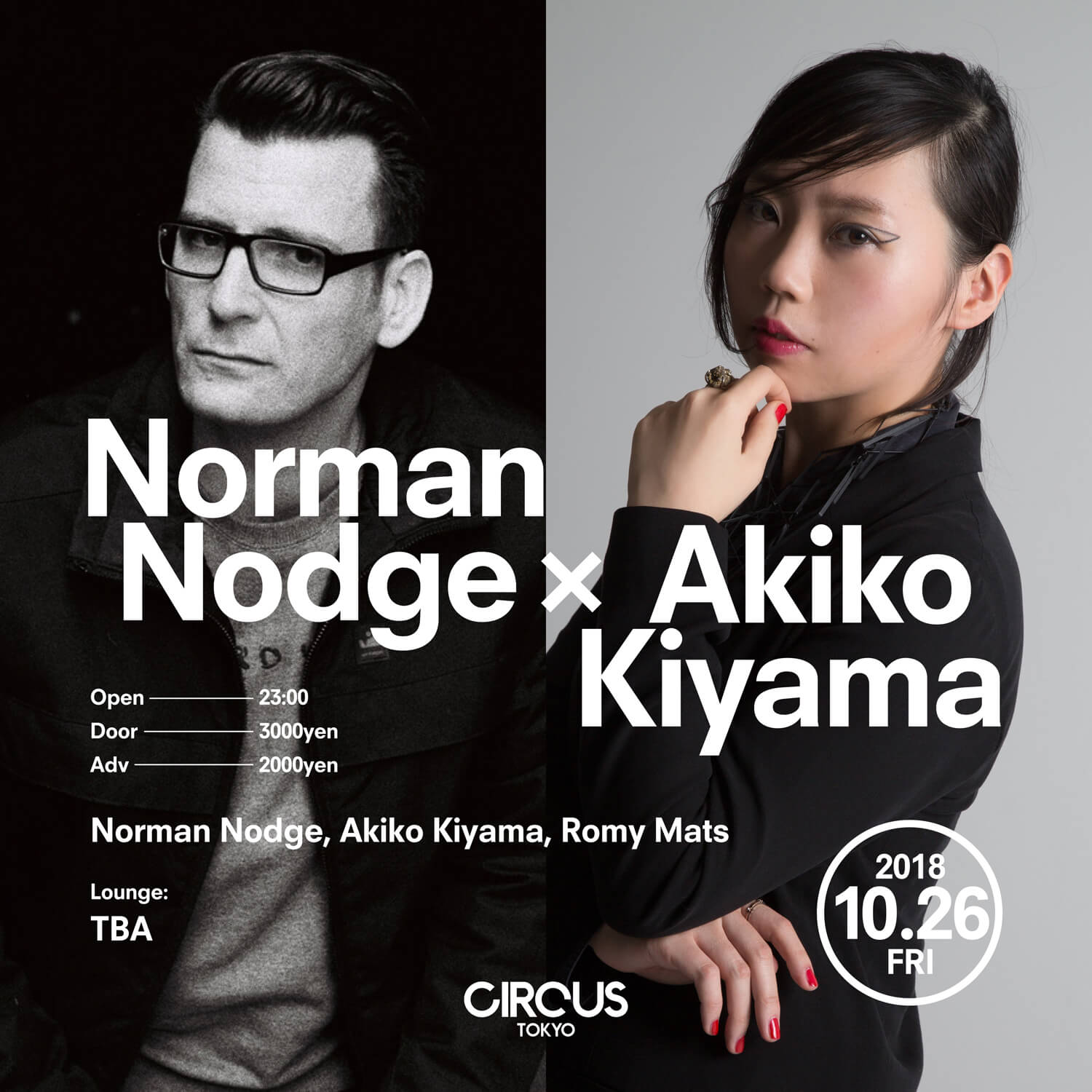 Norman Nodge Akiko Kiyama CIRCUS Tokyo