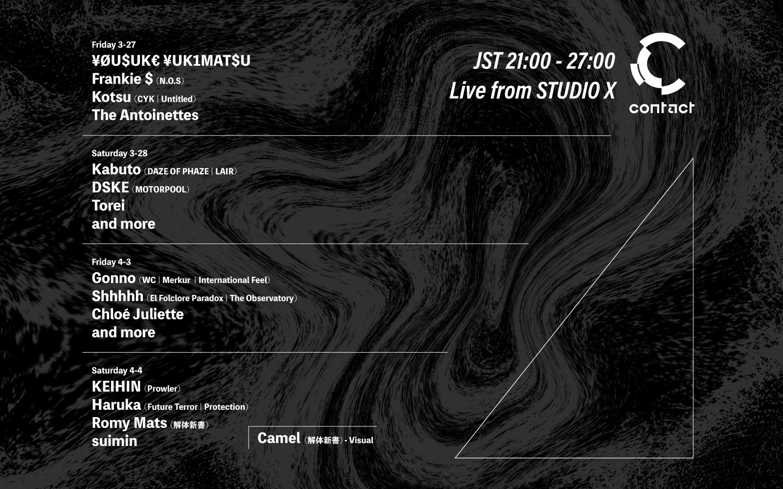Live from Studio X Contact Tokyo